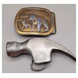 Belt Buckles, Hammer & Bear w/Cub