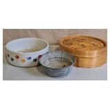 Bamboo Steamer Basket, Dog Bowl