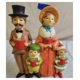 Vintage Caroling Family Figurine