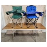 Aluminum Camping Table & Bag Chairs