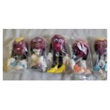 5 California Raisin Plush Characters