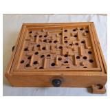 Vintage Labyrinth Style Wooden Marble Game