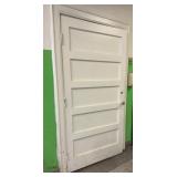 White Kitchen Pantry Door, Frame and Trim