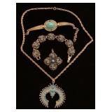 Southwest style costume jewelry