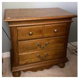 Oak Night Stand 27x16x26