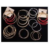 Huge hoop earrings, not bangle bracelets
