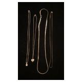 Sterling silver necklaces