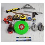 Tape Measures, Chalk Lines, Squares & More