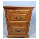 Wood 2 Drawer File Cabinet