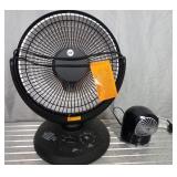 Infrared Dish Heater & A Small Fan