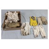 Work Gloves Cotton & Leather