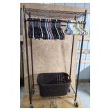 Clothing Rack Hangers & Basket