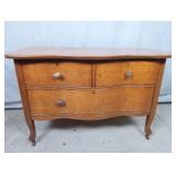 Antique Tiger Wood Dresser