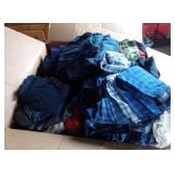 Large Box Of Used Clothing