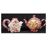 Christmas Tea Pots