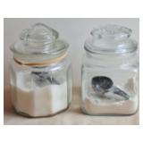 Glass Jars, Salt & Pepper Grinders, Small Scales