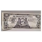 100 Dixie Bucks Cotton Certificate, Replica