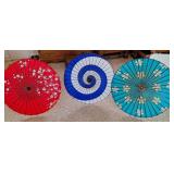 3 Traditional Japanese Oil Paper Parasols