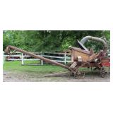 Rosenthal Corn Husker and Shredder On Steel Wheels