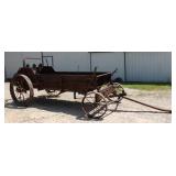 Steel Wheel Manure Spreader, Ground Driven
