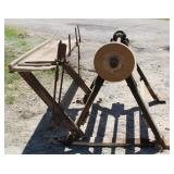 Belt Driven Sharpening Stone w/Wood Frame