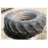 18.4-34 Tractor Tire on Steel Rim