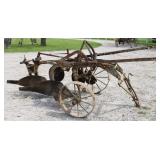 2-12 Moldboard Plow On Steel Wheels, Hand Trip