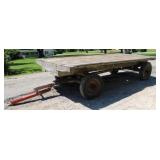 Flat Bed Wagon w/Wood Running Gear