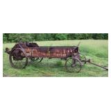 Manure Spreader On Steel Wheels