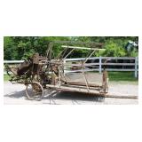 Deering Grain Binder On Steel Wheels