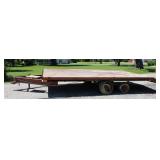 Steel Deck Trailer, 14 Foot w/1 Foot Dove