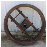 Antique Wooden Pulley