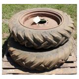 2 Tractor Tires On Rims, 7.50-24