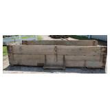 Wooden Box Bed For Farm Wagon