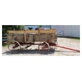 Horse-Drawn Farm Wagon w/Steel Spoke Wheels