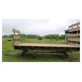 Steel Wheel Flatbed Wagon w/End Racks