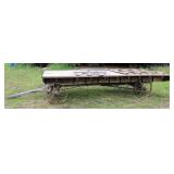 Steel Wheel Flatbed Wagon w/End Racks
