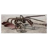 2-12 Moldboard Plow w/Steel Wheels, Hand Trip