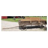 Horse-Drawn Farm Wagon w/Steel Spoke Wheels