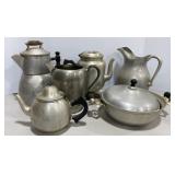 Vtg Aluminum Pitchers & Coffee/Tea pots