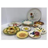 Flower & Shells Pattern Store Bought Plates