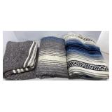 (3) Recycled Textile Blankets