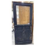 Antique Beveled Glass Entry Door