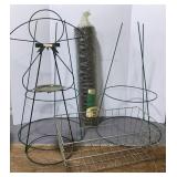 Chicken Wire, Tomato Cages & Wire Basket