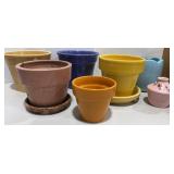 Glazed Pottery Planters