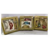 Vtg Shiny Brite Style Christmas Ornaments