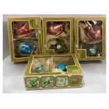 Vtg Shiny Brite Style Christmas Ornaments