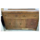 Antique walnut veneer Buffet