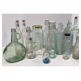 Vtg Bottles & Pickle Jar