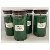 (4) Unburnt Wood Wick Fresh Pine Scent